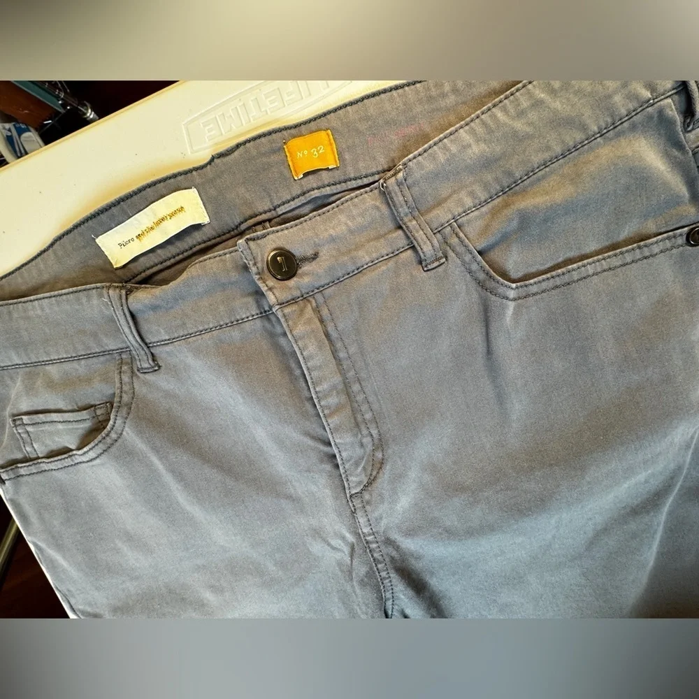 Pilcro & the Letterpress Gray Skinny Jeans Size 32 Ankle Zip Anthropologie